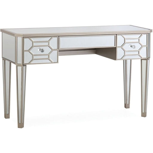 Vida Living Rosa Geometric Mirrored 3 Drawer Dressing Table - The Furniture Mega Store 