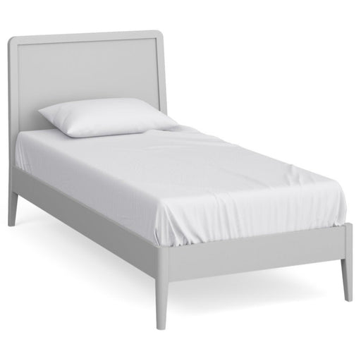 Capri Silver Grey 3ft Single Bed, Low Foot End with Panelled Headboard - The Furniture Mega Store 