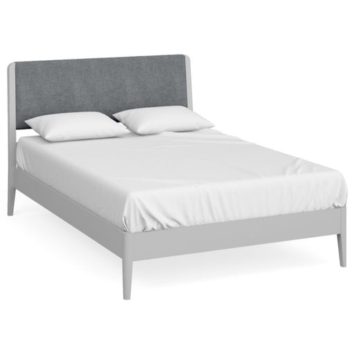 Capri Silver Grey 4ft 6in Double Bed, Low Foot End with Panelled Headboard - The Furniture Mega Store 