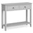 Capri Silver Grey Console Table, 2 Drawers for Narrow Hallway - The Furniture Mega Store 