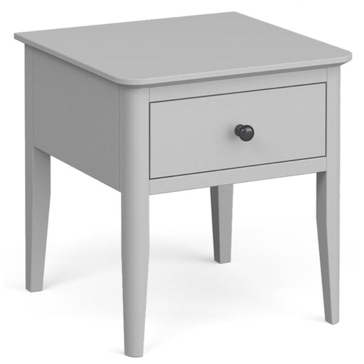 Capri Silver Grey Lamp Table with 1 Drawer - The Furniture Mega Store 