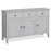 Capri Silver Grey Large Sideboard with 3 Doors & 3 Drawers - The Furniture Mega Store 