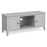 Capri Silver Grey Large TV Unit, 120cm with Storage for Television Upto 43in Plasma - The Furniture Mega Store 