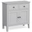 Capri Silver Grey Mini Sideboard with 2 Doors for Small Space - The Furniture Mega Store 