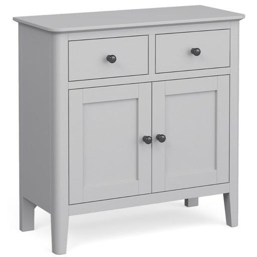Capri Silver Grey Mini Sideboard with 2 Doors for Small Space - The Furniture Mega Store 