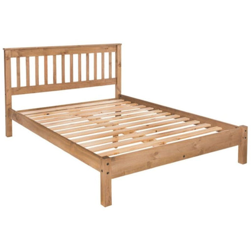 Augusta Pine Slatted Low End Bedstead - The Furniture Mega Store 