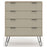 Augusta Driftwood 4 Drawer Chest with Hairpin Legs - The Furniture Mega Store 