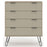 Augusta Driftwood 4 Drawer Chest with Hairpin Legs - The Furniture Mega Store 