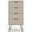 Augusta Driftwood 4 Drawer Narrow Chest with Hairpin Legs - The Furniture Mega Store 