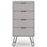 Augusta Grey 4 Drawer Narrow Chest with Hairpin Legs - The Furniture Mega Store 
