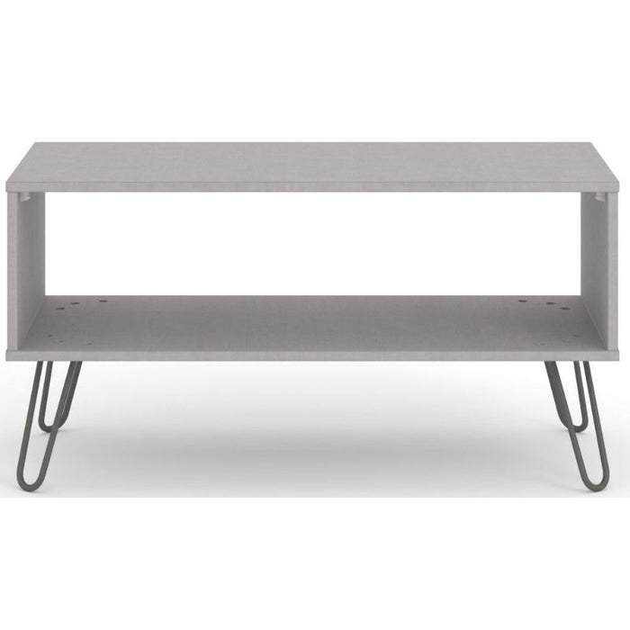 Augusta Grey Open Coffee Table with Hairpin Legs - The Furniture Mega Store 