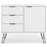 Augusta White Small Sideboard with Hairpin Legs - The Furniture Mega Store 