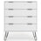 Augusta White 4 Drawer Chest with Hairpin Legs - The Furniture Mega Store 