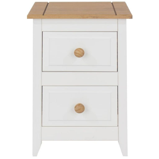 Capri White Petite Bedside Cabinet - The Furniture Mega Store