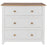 Capri White 3 Drawer Chest - The Furniture Mega Store 