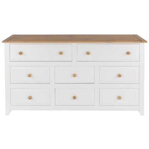 Capri White 6+2 Drawer Chest - The Furniture Mega Store