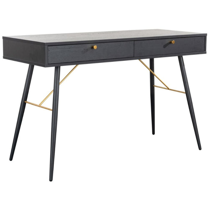 Vida Living Barcelona Black Console Desk - The Furniture Mega Store 