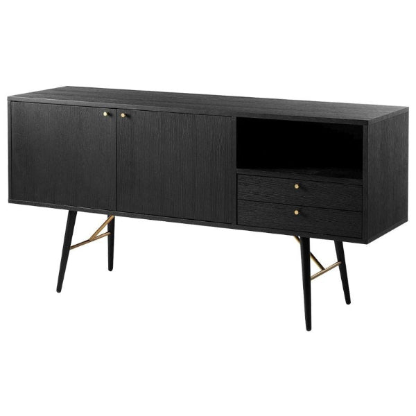 Vida Living Barcelona Black Sideboard - The Furniture Mega Store 