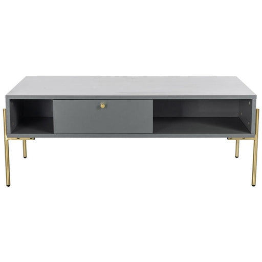 Vida Living Madrid Grey and Gold Coffee Table - The Furniture Mega Store 
