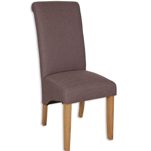 Coffee Fabric Dining Chair (Sold in Pairs) - The Furniture Mega Store 