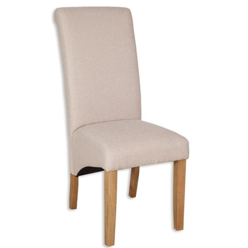 Natural Fabric Dining Chair (Sold in Pairs) - The Furniture Mega Store 