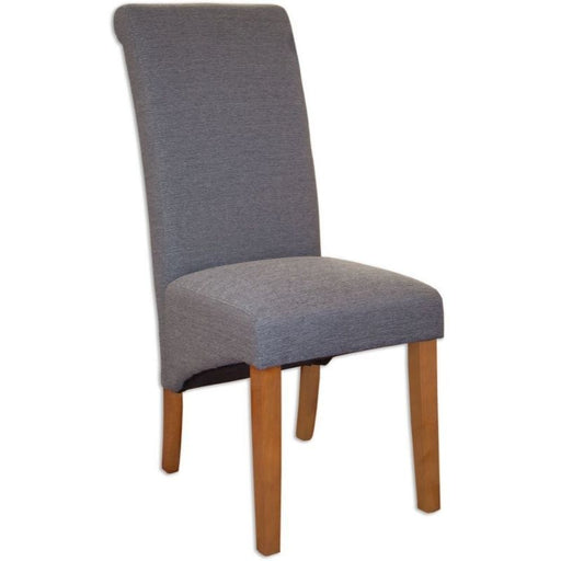 Perth Grey Fabric Dining Chair (Sold in Pairs) - The Furniture Mega Store 