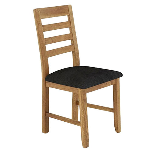 Laney Victoria Steel Fabric Ladder Back Dining Chair (Sold In Pairs) - The Furniture Mega Store 