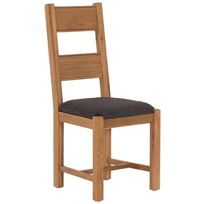 Vida Living Breeze Oak Grey Dining Chair (Sold in Pairs) - The Furniture Mega Store 
