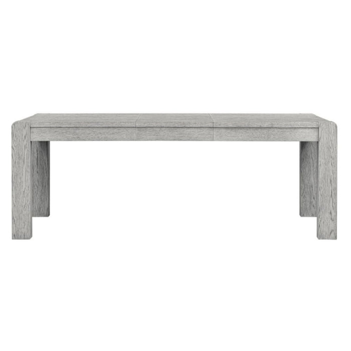 Flora Grey Washed Oak Dining Table, 160cm-210cm Rectangular Extending Top, Seats 4 to 6 Diners - The Furniture Mega Store 