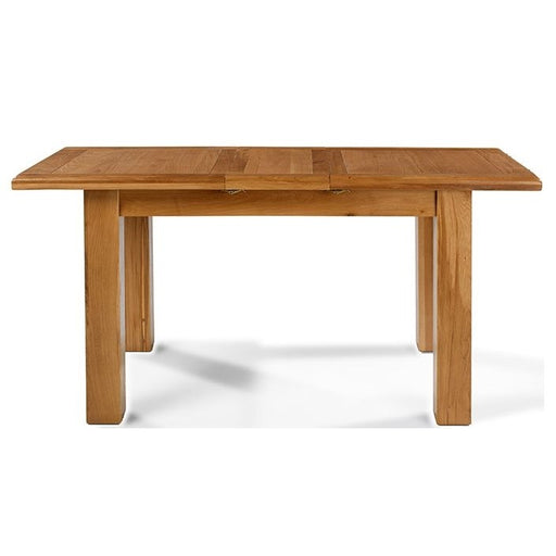 Earlswood Solid Oak Small Extending Dining Table - 120cm to 150cm - The Furniture Mega Store 