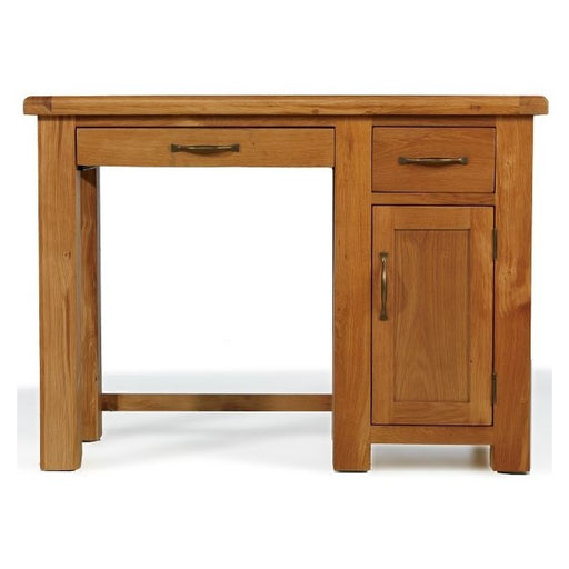 Earlswood Solid Oak Single Desk - The Furniture Mega Store 