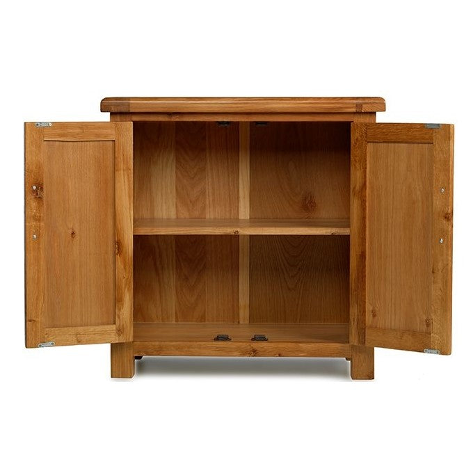Earlswood Oak Petite Hall Cupboard - The Furniture Mega Store 