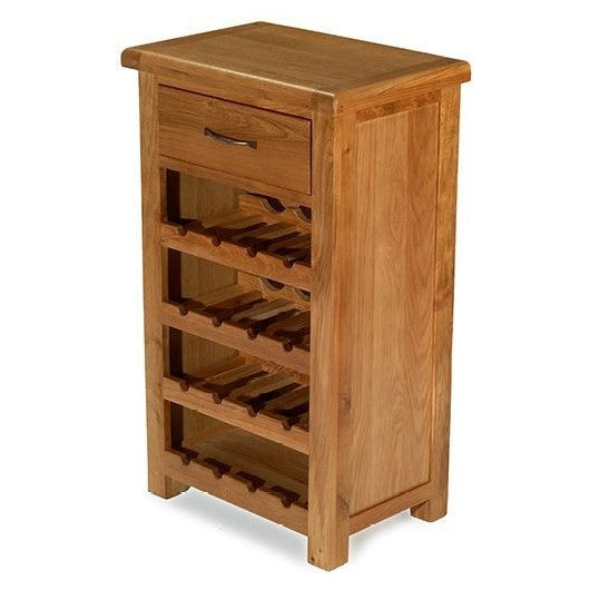 Earlswood Solid Oak Petite Wine Cabinet - The Furniture Mega Store 