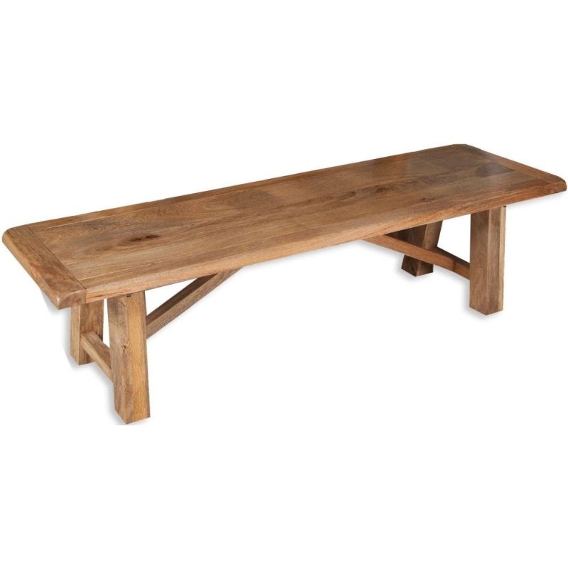 Bombay Mango Wood Medium Bench - The Furniture Mega Store 