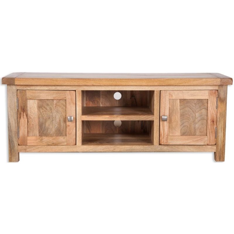 Bombay Mango Wood Plasma TV Cabinet - The Furniture Mega Store 