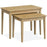 Shaker Pale Oak Nest of 2 Tables - The Furniture Mega Store 