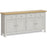 Cross Country Grey and Oak Extra Large Sideboard with 4 Doors & 4 Drawers - The Furniture Mega Store 