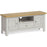 Cross Country Grey and Oak Large TV Unit, 120cm with Storage for Television Upto 43in Plasma - The Furniture Mega Store 