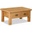 Addison Natural Oak Coffee Table, Storage with 2 Drawers - The Furniture Mega Store 