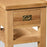 Addison Natural Oak Lamp Table with 1 Drawer & 1 Shelf - The Furniture Mega Store 