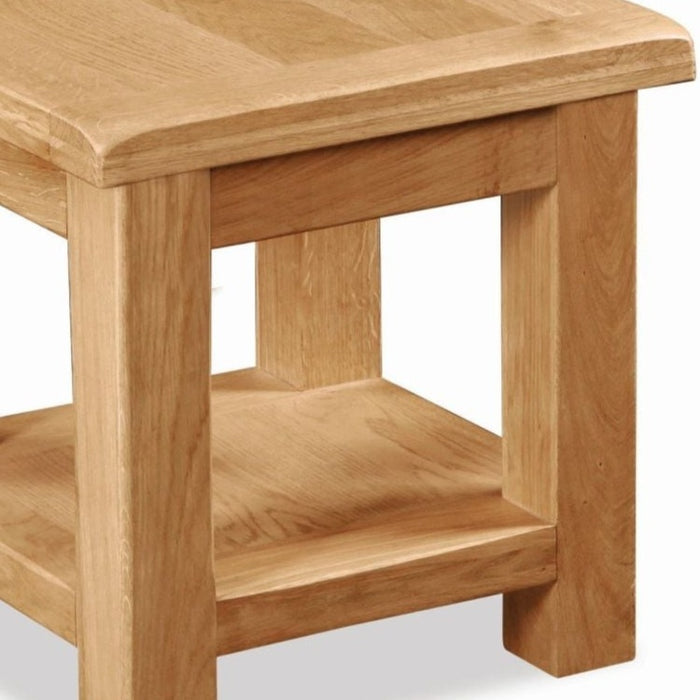 Addison Natural Oak Lamp Table - The Furniture Mega Store 