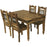 Thacket Sheesham Dining Table and 4 Chairs - The Furniture Mega Store 
