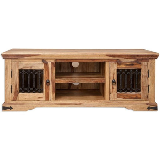 Thacket Sheesham Plasma TV Cabinet - The Furniture Mega Store 