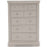 Vida Living Mabel Taupe Painted 8 Drawer Tall Chest - The Furniture Mega Store 