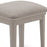 Vida Living Mabel Taupe Painted Dressing Stool - The Furniture Mega Store 