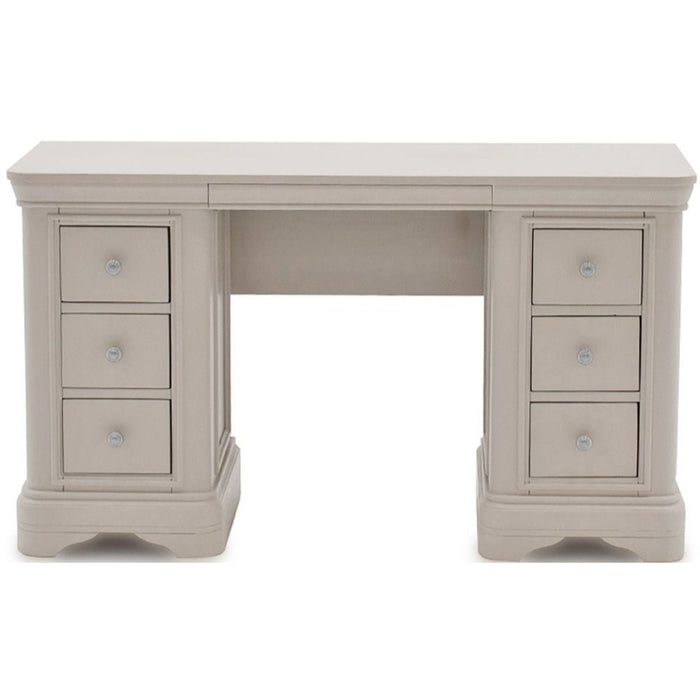 Vida Living Mabel Taupe Painted Dressing Table - The Furniture Mega Store 