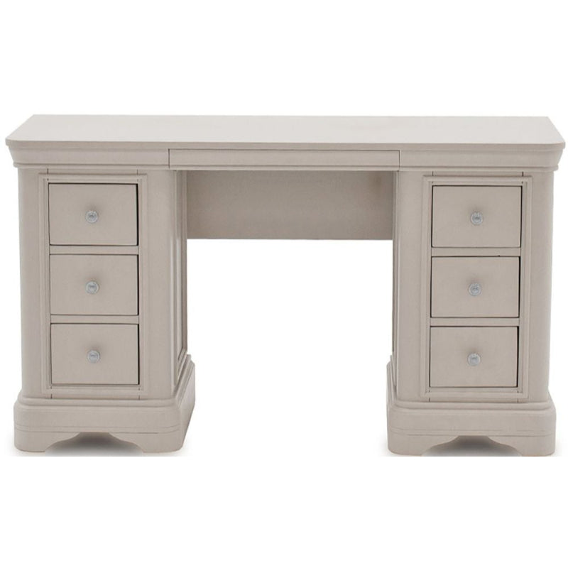 Vida Living Mabel Taupe Painted Dressing Table - The Furniture Mega Store 