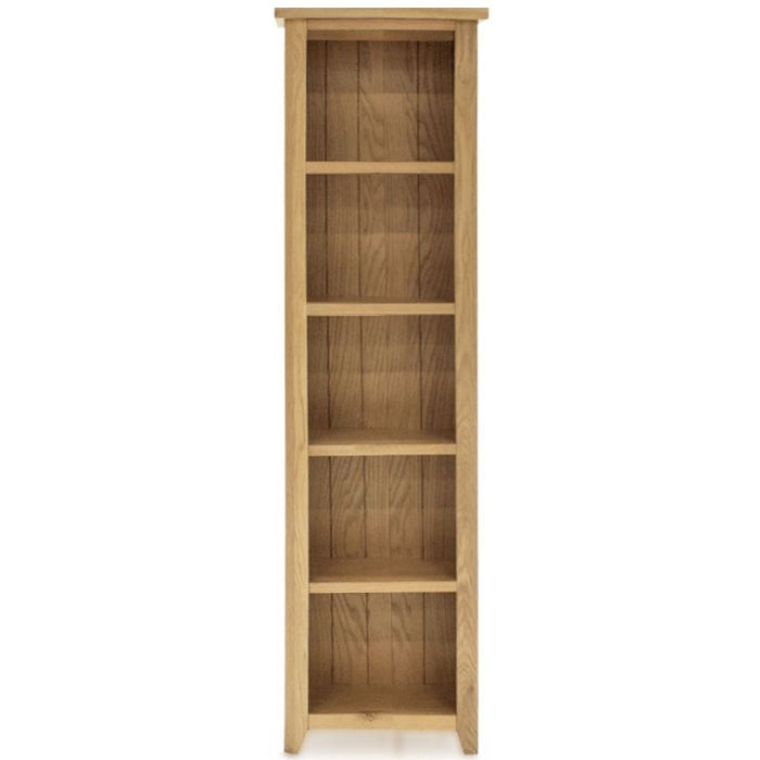 Vida Living Ramore Oak Tall Slim Bookcase - The Furniture Mega Store 