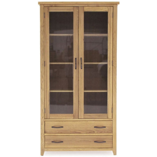 Vida Living Ramore Oak Display Cabinet - The Furniture Mega Store 