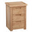 Romsey Solid Oak 3 Drawer Bedside Cabinet - The Furniture Mega Store 